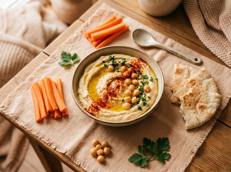 Domowy hummus w 5 minut — przepis na klasyczny, buraczany i z papryką