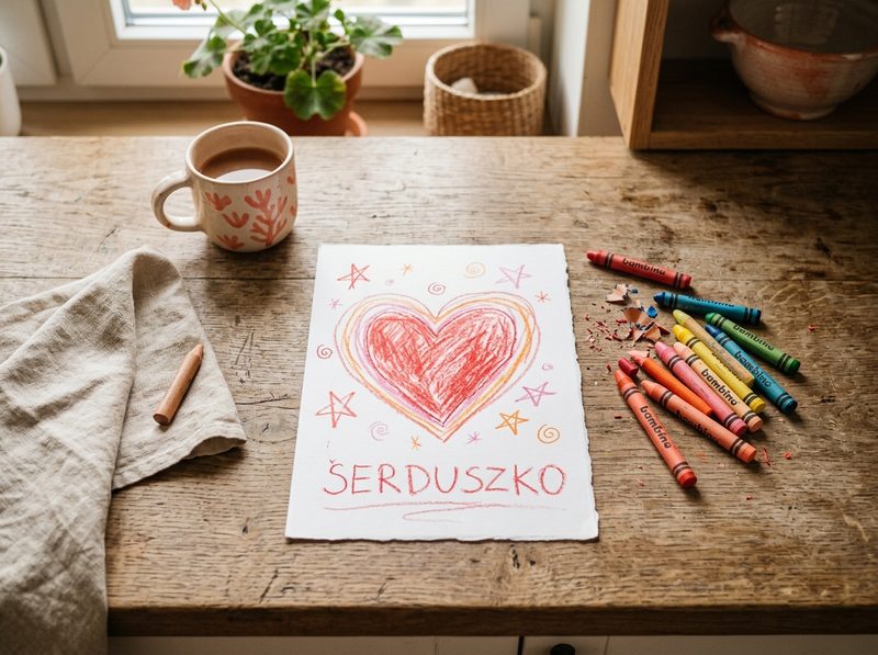 Kształt serca — o tym, czego nauczył mnie krzywy rysunek na kuchennym blacie