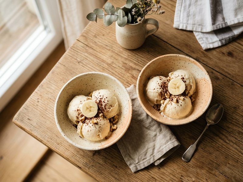 Lody bananowe — przepis na 2 składniki, bez maszyny i bez cukru