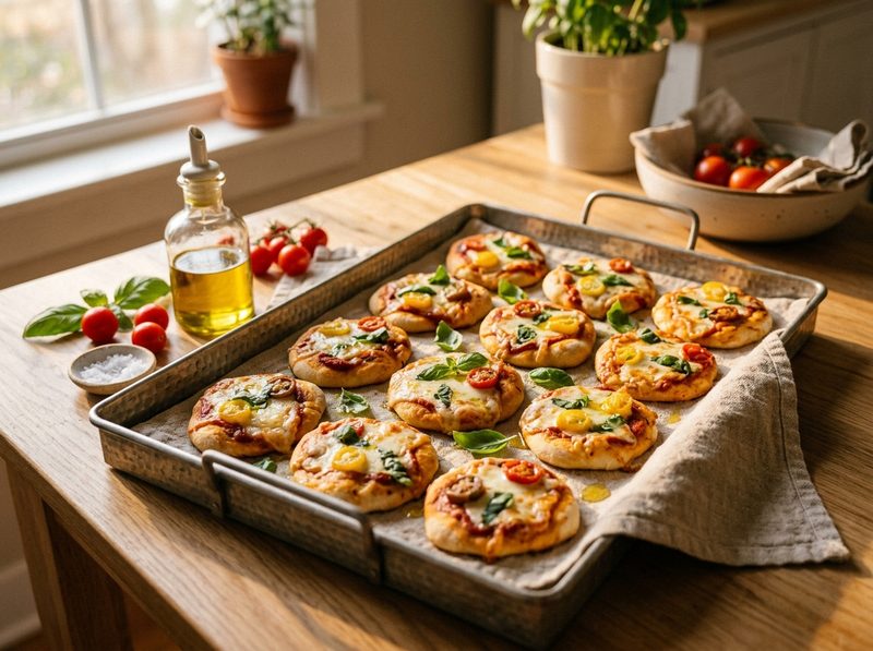 Mini pizza dla dzieci — szybki przepis na muffinkach, tortilli i cieście francuskim